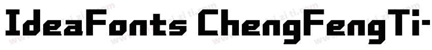 IdeaFonts ChengFengTi字体转换